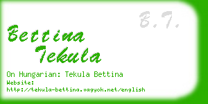 bettina tekula business card